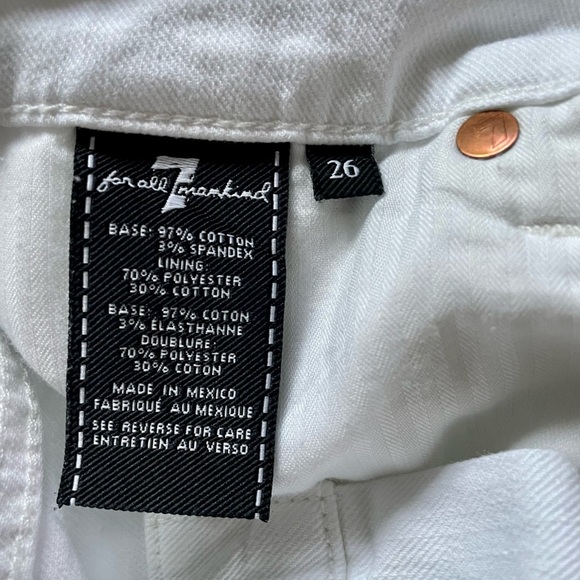 7 for all man kind shorts - Picture 6 of 6